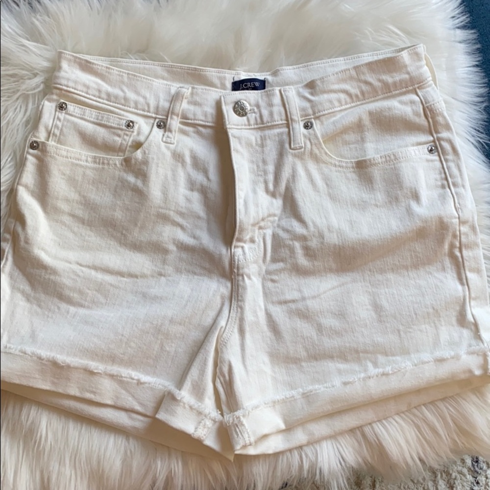 J.Crew White Denim Shorts